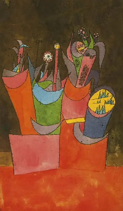 Flowers in Pots Paul Klee